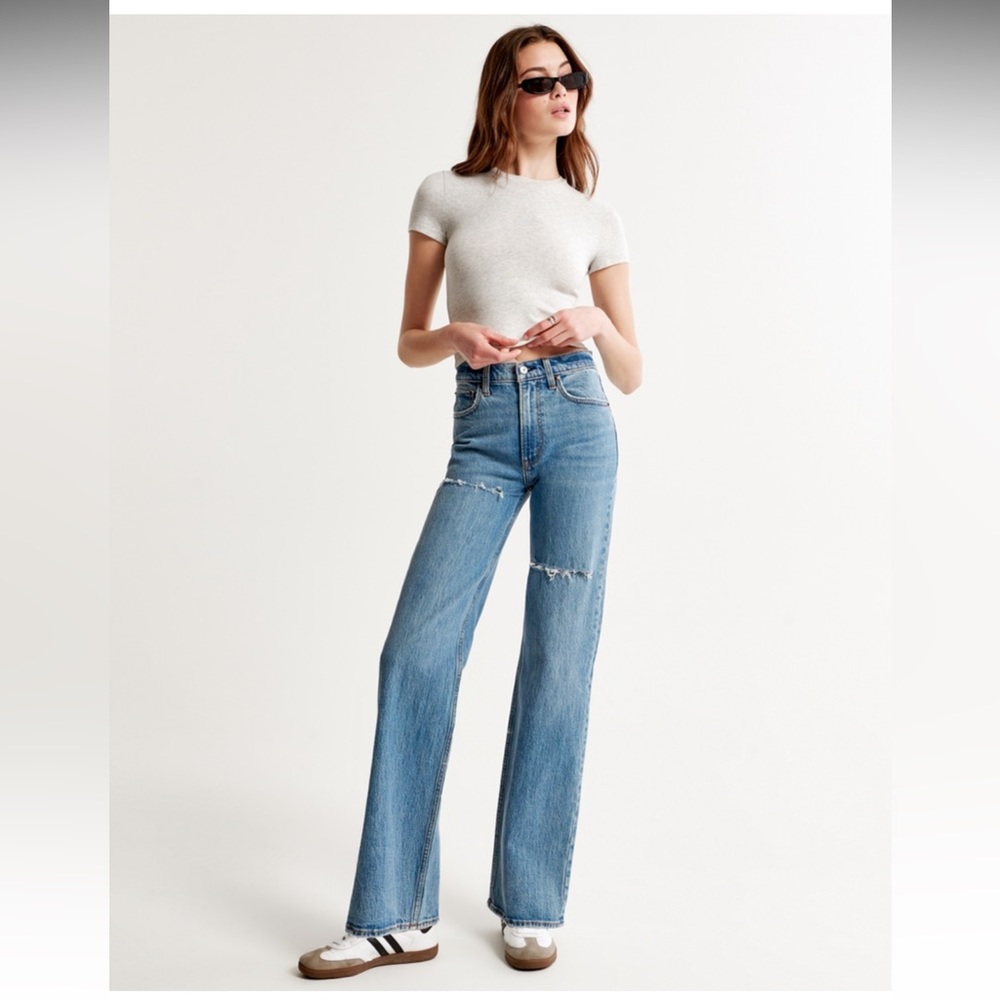 Abercrombie & Fitch High Rise 90’s  straight